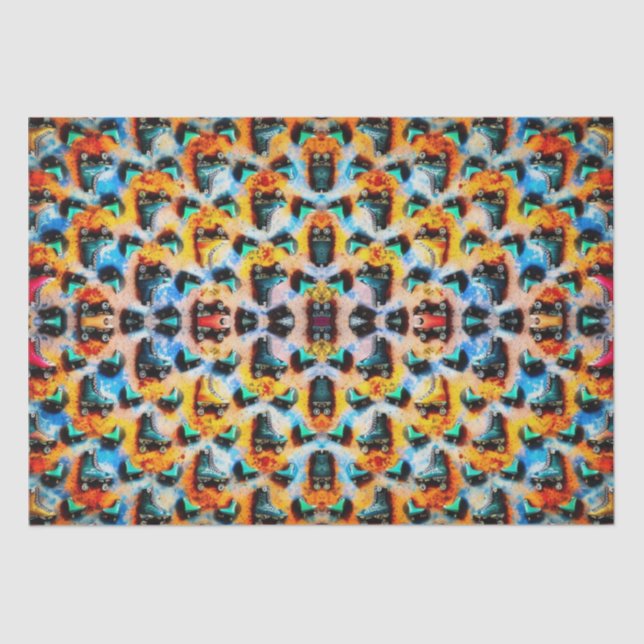 Papel De Seda Rolling Skates African Art Tissue Paper (Anverso)