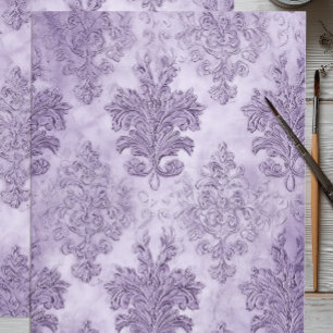 Papel De Seda Rollo barroco de lavanda