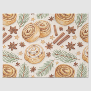 Papel De Seda Rollos de Canela y Especias - Repostería Navideña