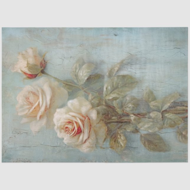 Papel De Seda Romance azul antiguo Serie 2 (Anverso)