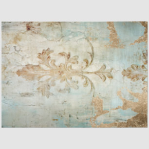 Papel De Seda Romance azul antiguo Serie 3