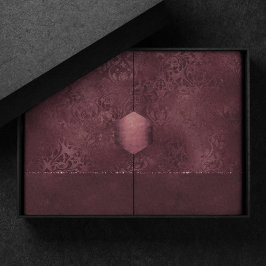 Papel De Seda Romance del vino de medianoche | Damasco de zumbid