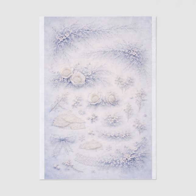 Papel De Seda Romance Suave Gótico Mini Elementos FJ2 Decoupage (Anverso)