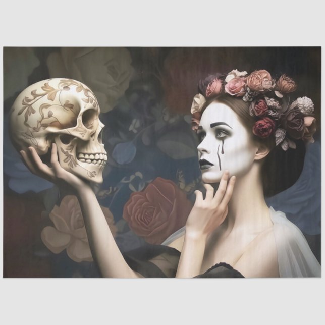 Papel De Seda     Romantic Dark Decoupage  (Anverso)