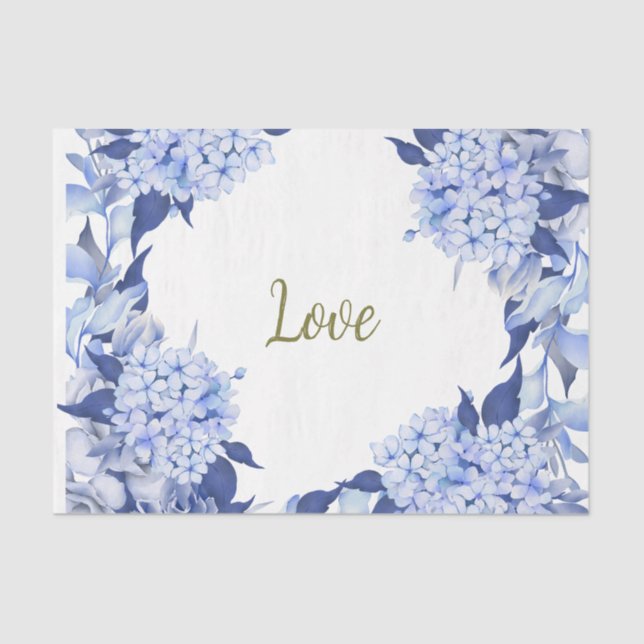 Papel De Seda Romantic Field purple Flowers (Anverso)