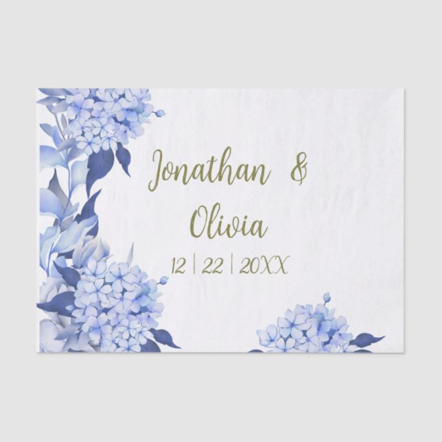 Papel De Seda Romantic Field purple Flowers (Anverso)