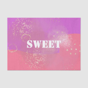 Papel De Seda Romantic glitter pink art