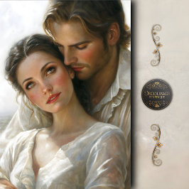 Papel De Seda Romantic Lovers Gentle Embrace Decoupage