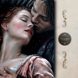 Papel De Seda Romantic Lovers Red Gown Decoupage