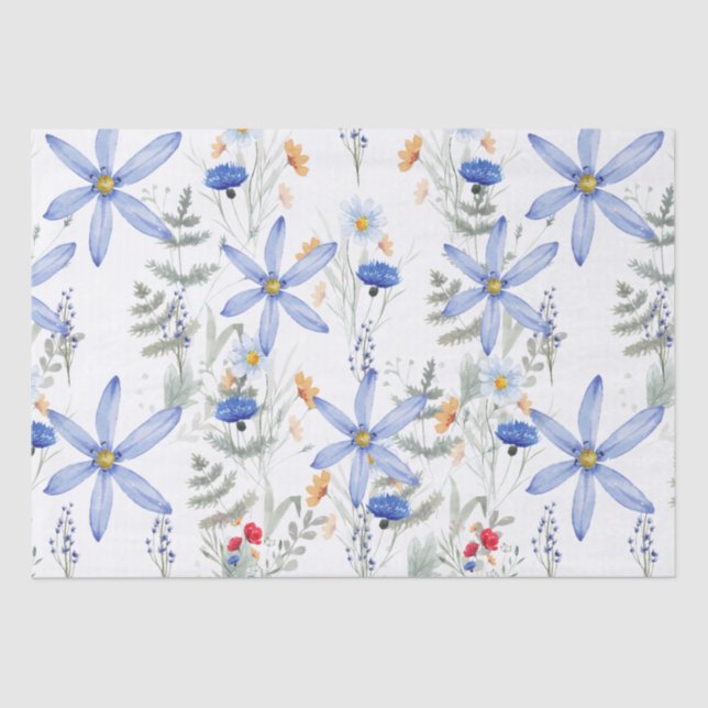 Papel De Seda Romantic purple botanical wallpaper (Anverso)