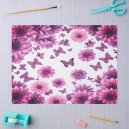 Papel De Seda Romantic Rosy Floral