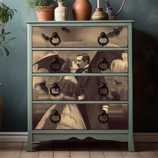 Papel De Seda Romántico beso de Drácula de belleza gótica victor (Subido por el creador)