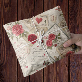 Papel De Seda Románticos San Valentín desalojan Rosas cartas de 