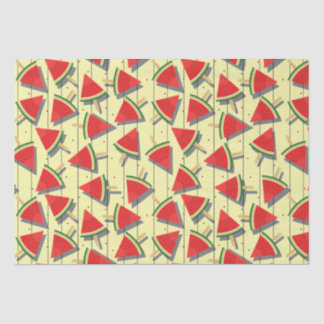 Papel De Seda Rondajas de sandía de verano, rojas y verdes