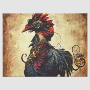 Papel De Seda Rooster de época