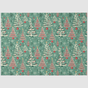 Papel De Seda Ropa de árbol de Navidad: Navidades rojos y verdes