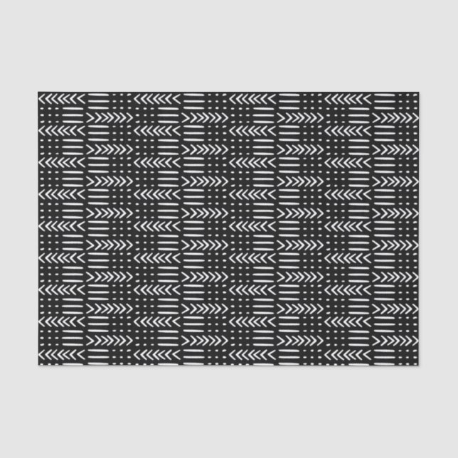 Papel De Seda Ropa de barro de flecha negra (Anverso)