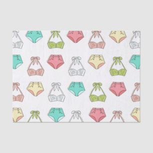 Papel De Seda Ropa interior Traje de baño de verano Ducha