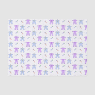 Papel De Seda Ropa morada y azul para bebés