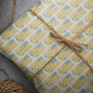 Papel De Seda Rosa Amarilla Occidental de Texas