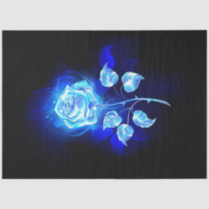 Papel De Seda Rosa azul en llamas