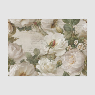 Papel De Seda Rosa Blanca Elegante