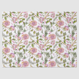 Papel De Seda Rosa Boho Decoupage de Rosa