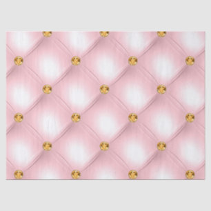 Papel De Seda Rosa Claro y Terciopelo Acolchado