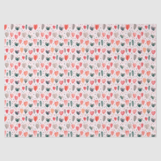 Papel De Seda Rosa Corazones Pequeños 2
