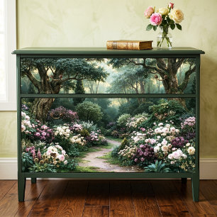 Papel De Seda Rosa Crema Brumosa Camino Botánico Decoupage