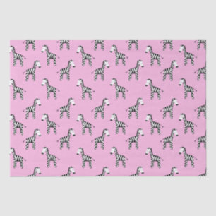 Papel De Seda Rosa de cebra suave