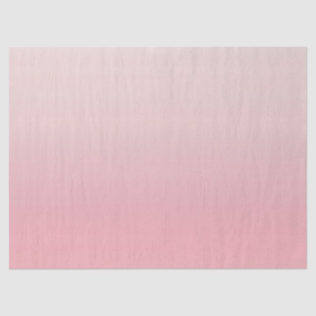 Papel De Seda Rosa de degradado Minimalista (Anverso)