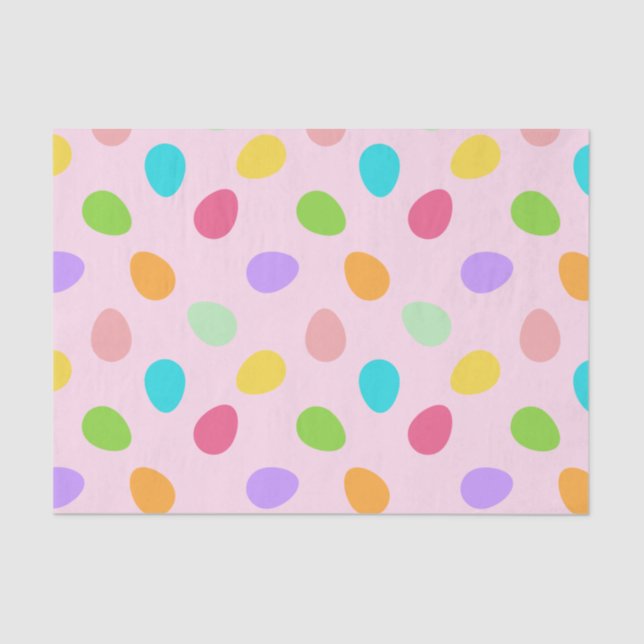 Papel De Seda Rosa de huevos básicos (Anverso)