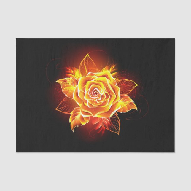 Papel De Seda Rosa de incendios en auge (Anverso)