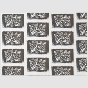 Papel De Seda Rosa de Linocut