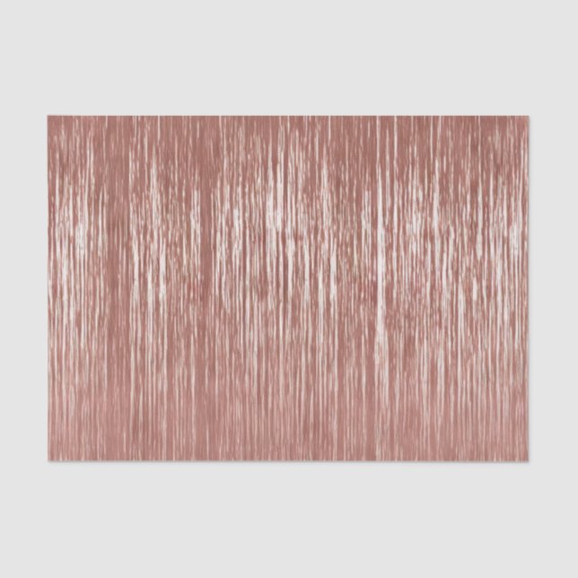 Papel De Seda Rosa de moda Gold Glam Tinsel Stripes Navidades (Anverso)