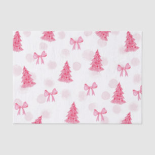 Papel de seda rosa de Navidad