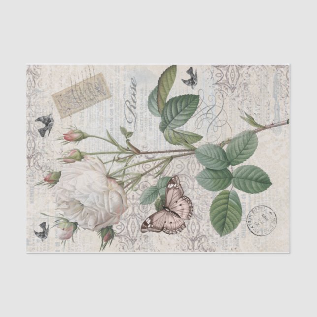 Papel De Seda Rosa de París (Anverso)