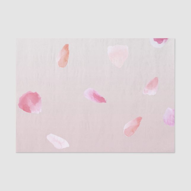 Papel De Seda Rosa de Rubor rosa romántico Petal Floral (Anverso)