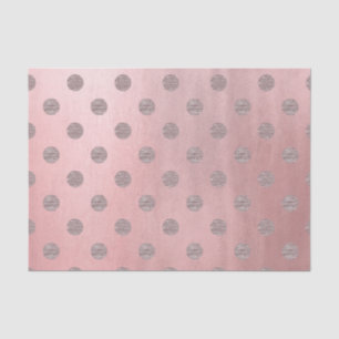 Papel De Seda Rosa Dorado Brillo Rosado Lunares Glamour Moderno 
