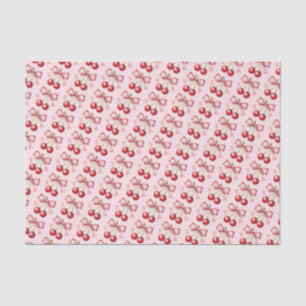 Papel De Seda Rosa Femenino Rojo Coquette Cereza