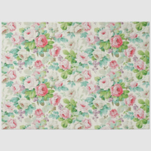 Papel De Seda Rosa floral elegante y popular