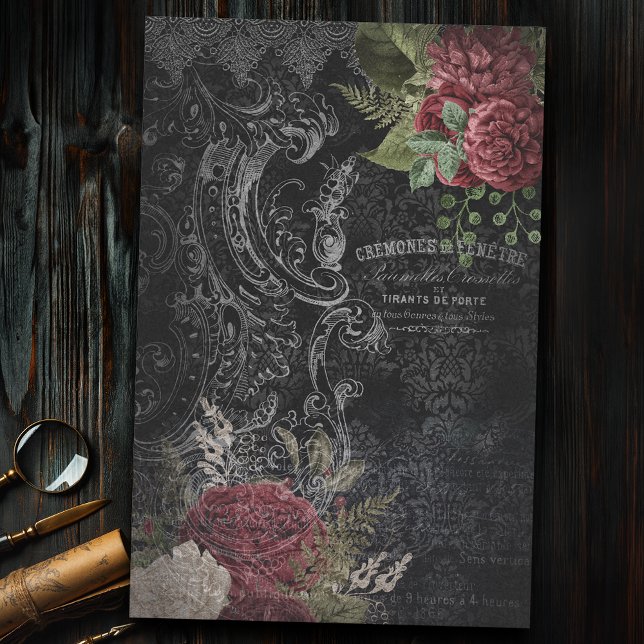 Papel De Seda Rosa francés oscuro victoriano, deshonra (Subido por el creador)