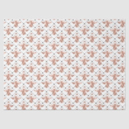 Papel De Seda Rosa Gold Bee Series Design 4 Tejido