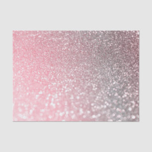 Papel De Seda Rosa Gold Pink Sparkle Luxury Purpurina de moda
