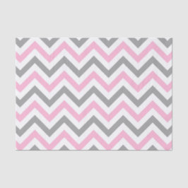Papel De Seda Rosa, Gris Oscuro Blanco Patrón Chevron ZigZag Gra