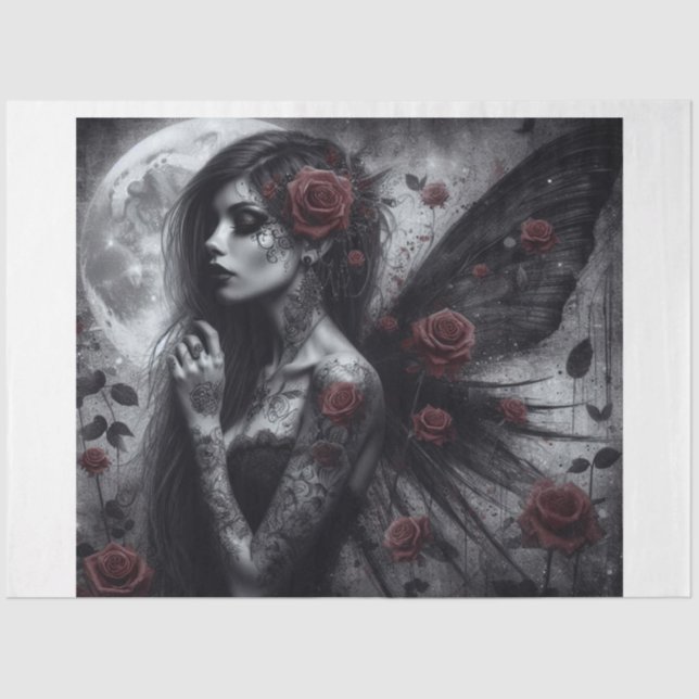 Papel De Seda Rosa Hada (Anverso)