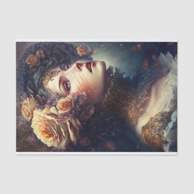 Papel De Seda Rosa Maiden (Anverso)