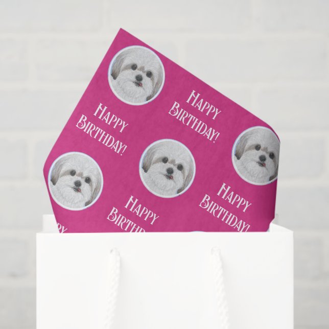 Papel de seda rosa Malshi (Bolsa de regalo)