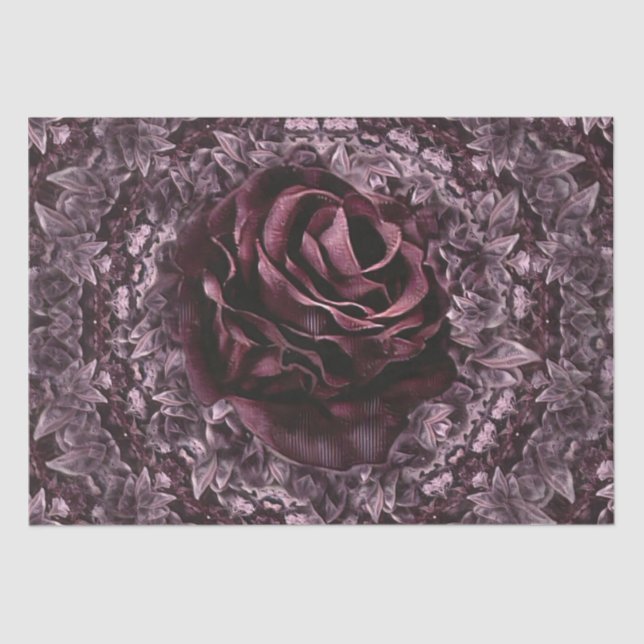 Papel De Seda Rosa Mandala (Anverso)